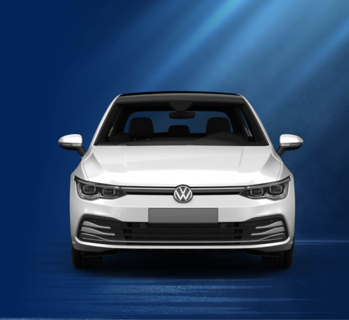 VW Golf 8 in Weiß